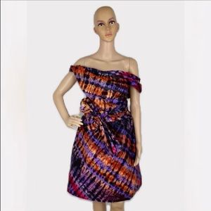 African Print Ankara Infinity Midi Dress